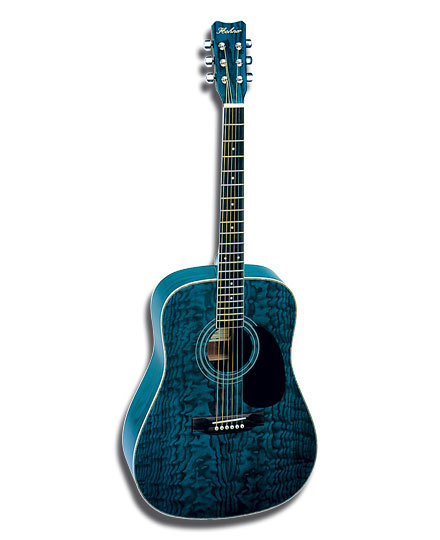 Акустическая гитара HOHNER HW420 EG, цвет морская волна
