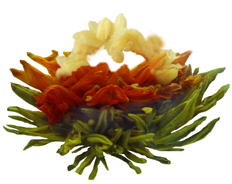 Art tea зеленый связанный чай Элитный Ангел цветов (Бай Хуа Сянь Цзы), 100 гр