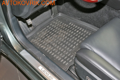 Автомобильный коврик Коврики в салон LEXUS GS300 (борт, чёрные, полиуретан)