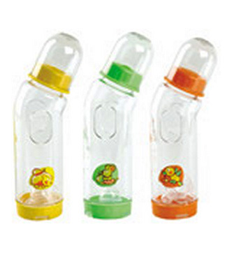 Бутылочка для кормления Мир детства 11 067 Бутылочка пластиковая антиколиковая с силиконовой соской,