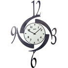 Часы настенные механические LOWELL из дерева с мозаичными вставками (для кухни) BL05715