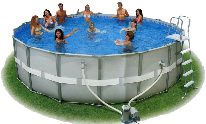 Каркасный бассейн Intex Ultra Frame Pool арт.54452 в комплекте фильтр насос и аксессуары