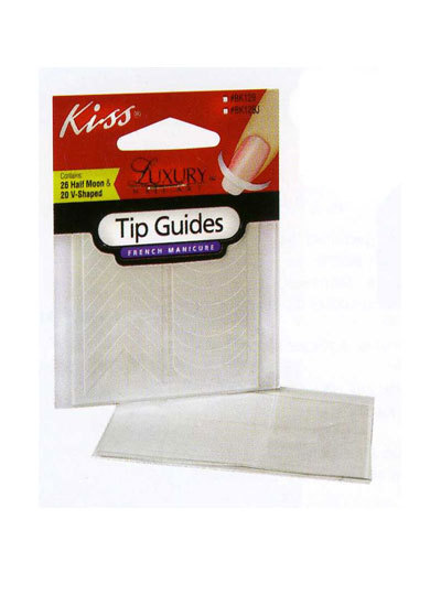 KiSS Трафареты для французского маникюра French Manicure Tip Guides BK129