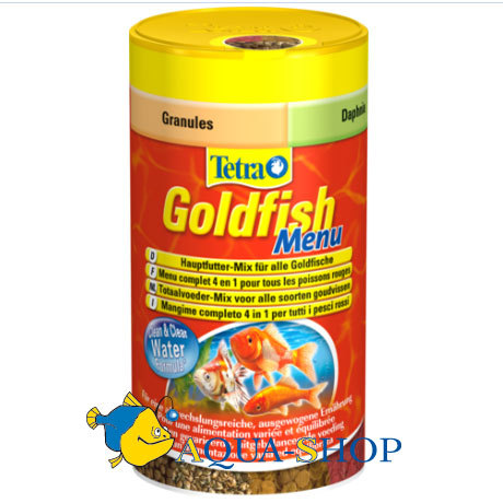 Корм сухой Tetra Корм для рыб Goldfish Menu 250 мл (чипсы+хлопья+гранулы+дафния)