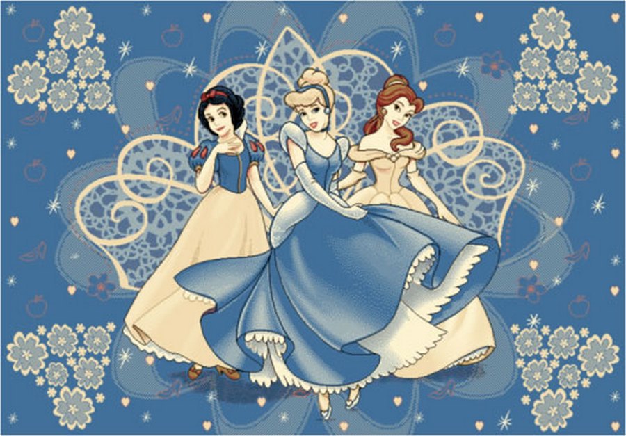 Ковер Люберецкие ковры Disney Принцессы 07-40615 [5189]