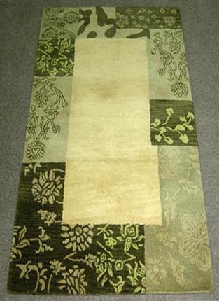 Ковер ручной работы Индийские ковры MAHAL green [6176]