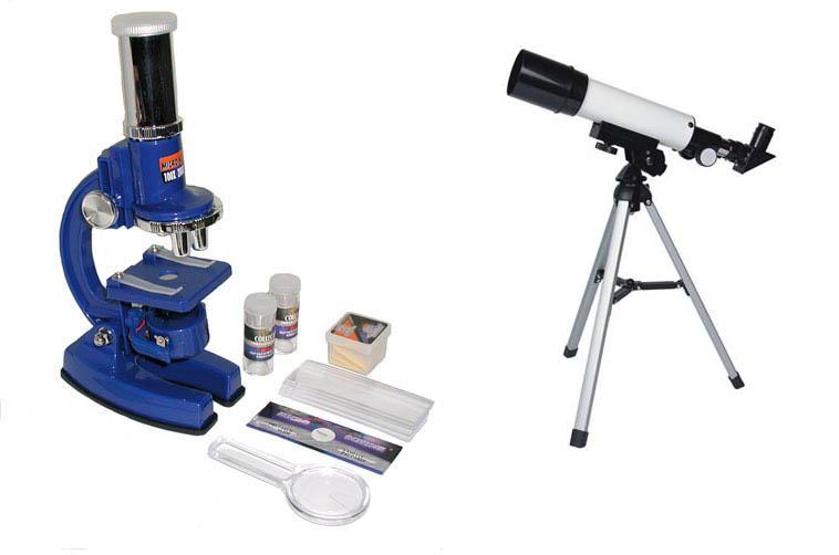 Микроскоп детский МР-600х + телескоп Sturman F36050M