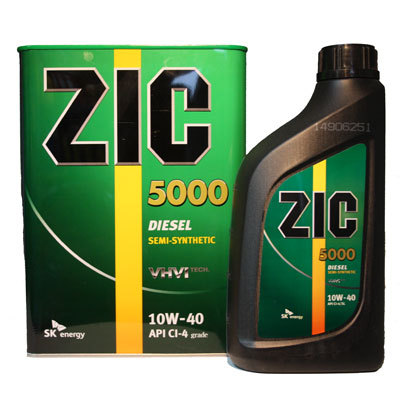 Моторное масло ZIC 5000 10W-40 Diesel
