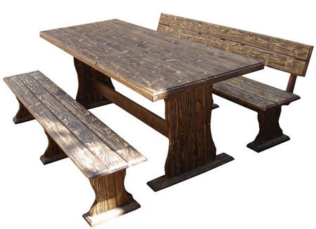 Набор мебели Alliance дачной из массива сосны Old Wood L
