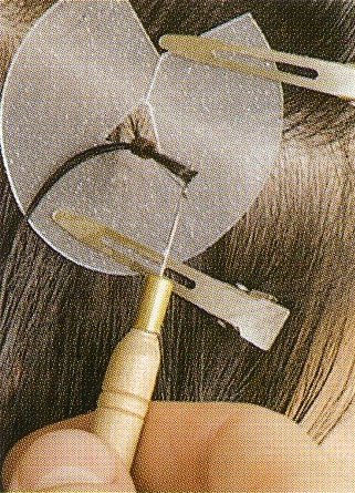наращивание волос на кольцах 