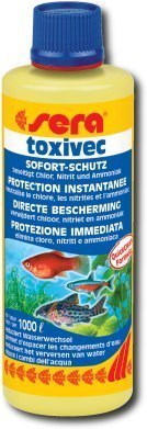 SERA TOXIVEC средство для нейтрализации ядов в аквариумной воде - хлора, аммония/аммиака, нитритов