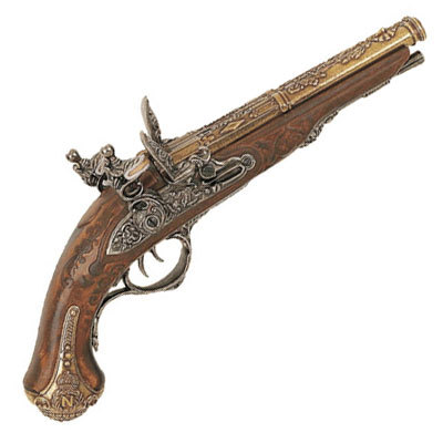 Старинный пистоль Denix двуствольный, изготовленный для Наполеона, 1806 г.