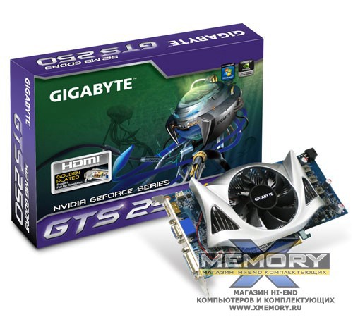Видеокарта Nvidia GTS250 512MB Gigabyte GDDR3 (GV-N250-512I)
