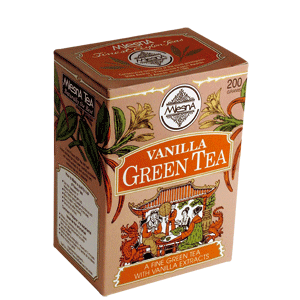 Зеленый чай Mlesna С ароматом ванили, картон, 200 гр